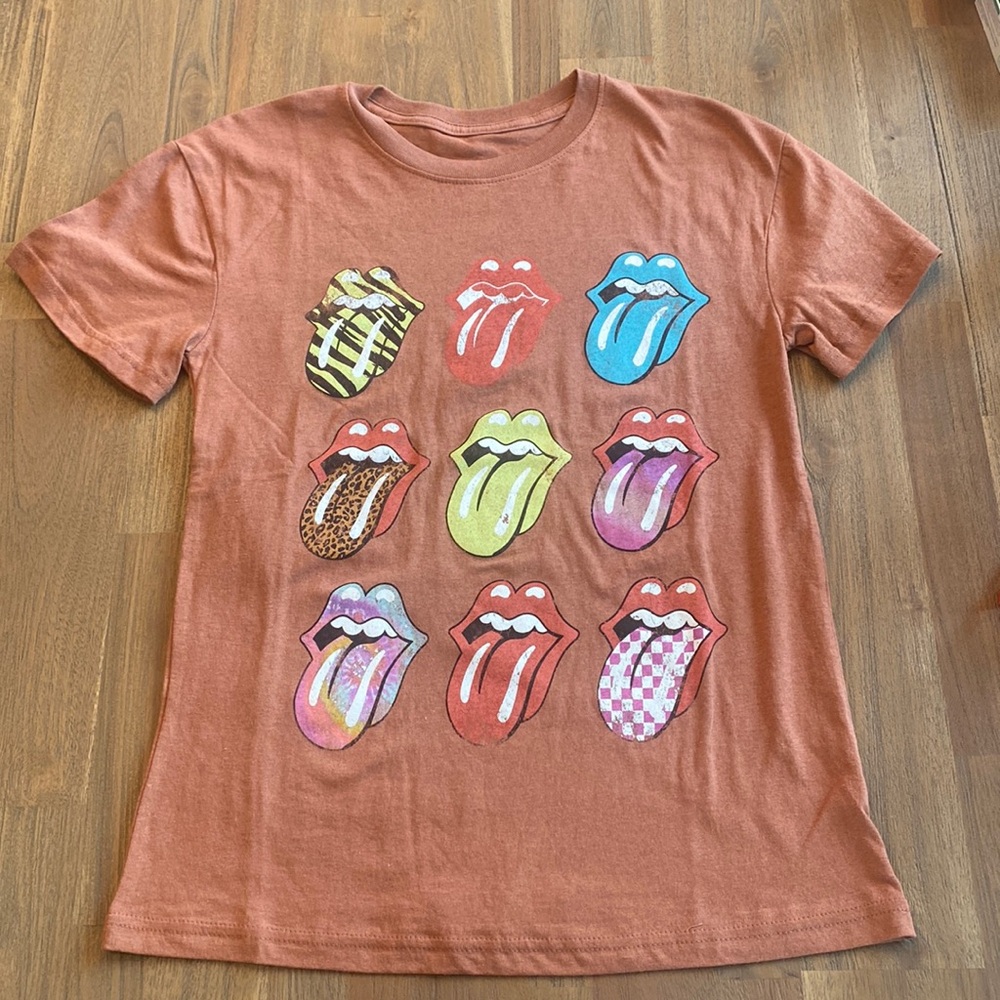 The Rolling Stones Multicolor Tongue Graphic Tee